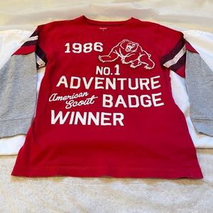 Carter’s Long Sleeve Red T-Shirt, size 5
